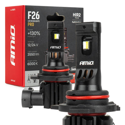 AMiO LumiTec F26 Night Breakers HIR2 +130% PRO LIMITED LED Koplampen - 68W 12V 24V FULL CANBUS Dimlicht Grootlicht