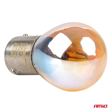 AMiO AMiO LumiTec PY21W Amber Chrome Halogeen Autolampen – BAU15s 12V 21W (2 stuks) AMiO 4