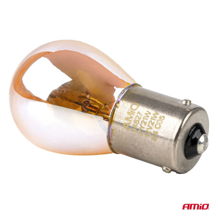 AMiO AMiO LumiTec PY21W Amber Chrome Halogeen Autolampen – BAU15s 12V 21W (2 stuks) AMiO 5