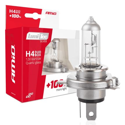 AMiO AMiO LumiTec Silver Halogeen Dimlicht +100% H4 12V 60/55W (set) AMiO 7