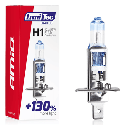 AMiO AMiO LumiTec Silver Halogeen Dimlicht +130% H1 12V 55W (1 stuk) AMiO 5