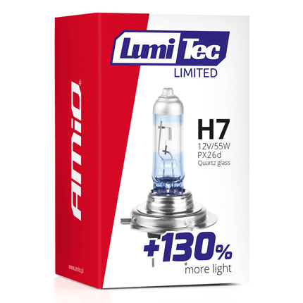 AMiO AMiO LumiTec Silver Halogeen Dimlicht +130% H7 12V 55W (1 stuk) AMiO 3