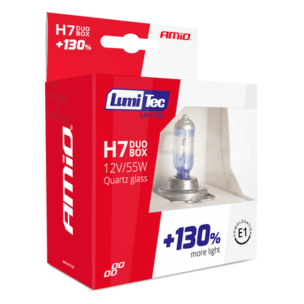 AMiO AMiO LumiTec Silver Halogeen Dimlicht +130% H7 12V 55W (set) AMiO 2