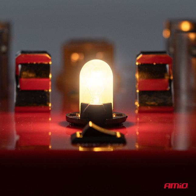 AMiO LumiTec WY5W Amber Chrome Halogeen Autolampen – W2.1x9.5d 12V 5W (2 stuks) - VCTparts.nl