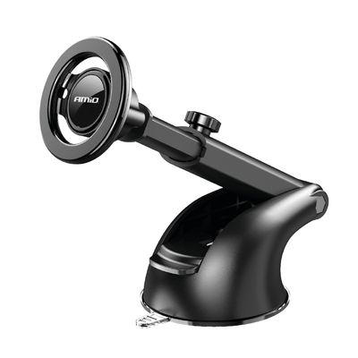 AMiO Magsafe Auto Telefoonhouder met Telescopisch Uitschuifbare Arm voor Dashboard en Voorruit Zwart