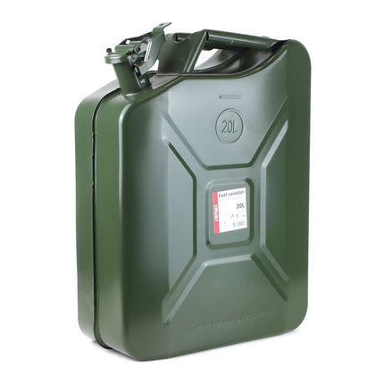 AMiO AMiO Metal Jerrycan 20L – UN - Gecertificeerde Metalen Brandstofcan Groen - Stalen Noodopslag Emergency Fuelcan Diesel Benzine AMiO 1