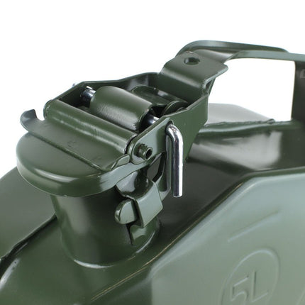 AMiO Metal Jerrycan 5L – UN - Gecertificeerde Metalen Brandstofcan Groen - Stalen Noodopslag Emergency Fuelcan Diesel Benzine - VCTparts.nl