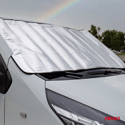 AMiO Multifunctionele Zilveren Auto Voorruit Zomer & Winter Afdekking - 175x90cm met EPE Schuim