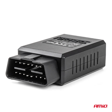 AMiO AMiO OBD2 Bluetooth XL Diagnosescanner en Foutcodes Uitlezen en Wissen via App – Draadloze Auto - en Truckdiagnose voor iOS Android en Windows - Errors Verwijderen App Tool AMiO 2