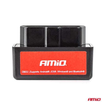 AMiO AMiO Bluetooth OBD2 Diagnosescanner voor Auto – Foutcodes Lezen Wissen en Live Voertuigdata Analyse via Android, iOS en Windows App AMiO 6
