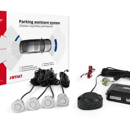 AMiO AMiO Parkeerhulpsysteem Buzzer 4 sensor zilver AMiO 6