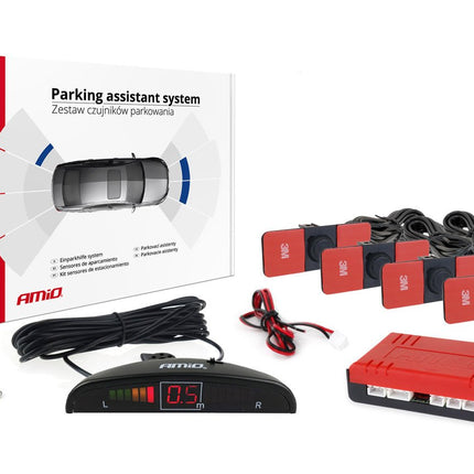 AMiO AMiO Parkeerhulpsysteem LED 4 sensoren zwart binnenmontage 165mm AMiO 1