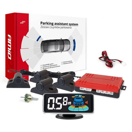 AMiO AMiO Parkeerhulpsysteem LED - GRAF 3D 4 sensor zwart TRUCK 19mm AMiO 1