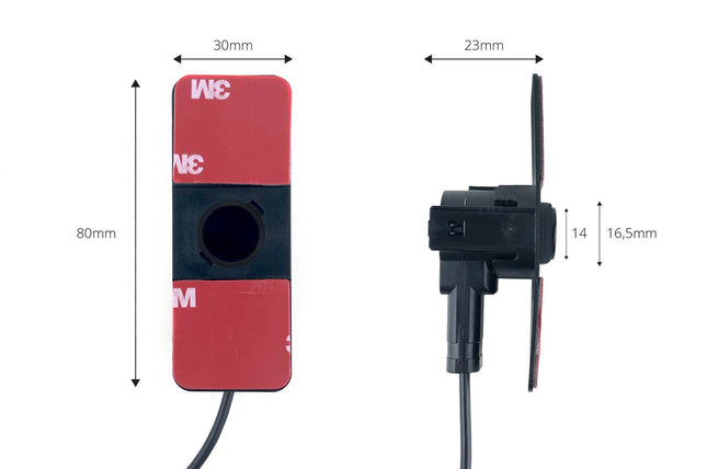 AMiO AMiO Parkeerhulpsysteem LED - GRAF 4 sensor zwart binnenmontage 165mm AMiO 2