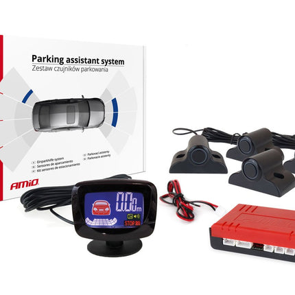 AMiO AMiO Parkeerhulpsysteem LED - GRAF 4 sensor zwart TRUCK 19mm AMiO 1