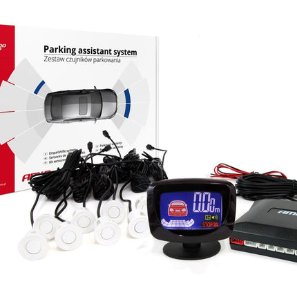 AMiO AMiO Parkeerhulpsysteem LED - GRAF 8 sensor wit AMiO 1