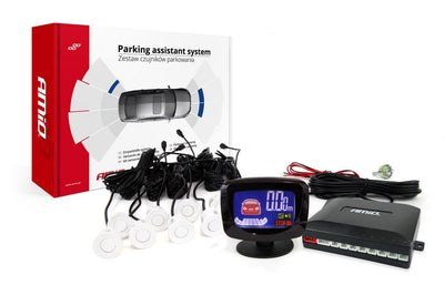 AMiO Parkeerhulpsysteem LED-GRAF 8 sensor wit