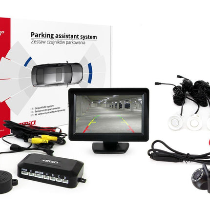 AMiO AMiO Parkeerhulpsysteem TFT01 43" met HD - 305 LED 4 sensoren wit AMiO 1