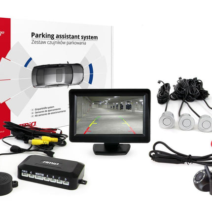 AMiO AMiO Parkeerhulpsysteem TFT01 43" met HD - 305 LED 4 sensoren zilver AMiO 1