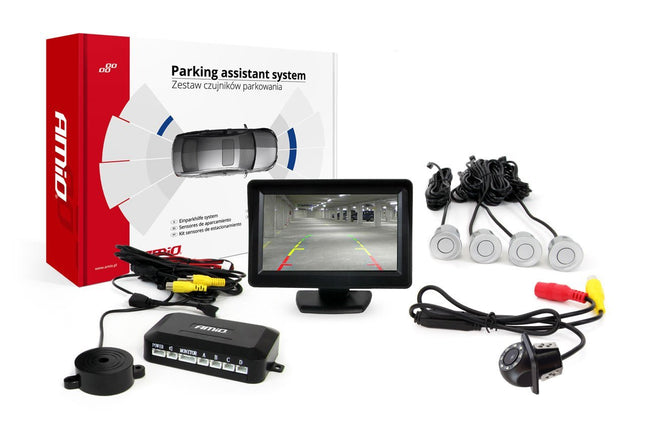 AMiO AMiO Parkeerhulpsysteem TFT01 43" met HD - 305 LED 4 sensoren zilver AMiO 6