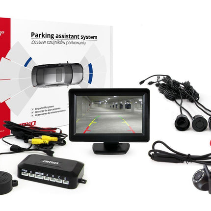 AMiO AMiO Parkeerhulpsysteem TFT01 43" met HD - 305 LED 4 sensoren zwart AMiO 4