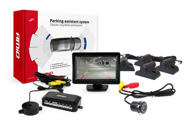 AMiO AMiO Parkeerhulpsysteem TFT01 43" met HD - 307 - IR 4 sensoren zwart Truck AMiO 8