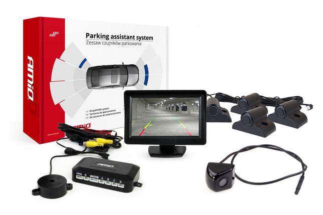 AMiO AMiO Parkeerhulpsysteem TFT01 43" met HD - 310 4 sensoren zwart Truck AMiO 7