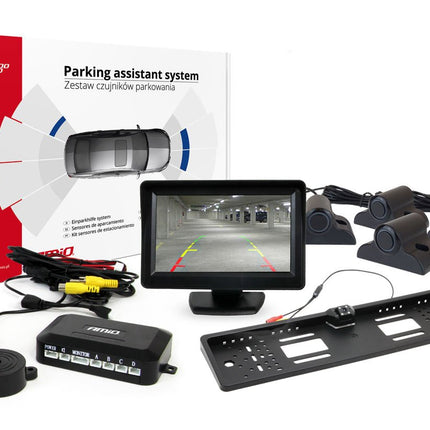 AMiO AMiO Parkeerhulpsysteem TFT01 43" met HD - 402 - LED 4 sensoren zwart Truck AMiO 6