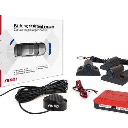 AMiO AMiO Parkeersensor 4 Zoemer zwart TRUCK 19mm AMiO 3