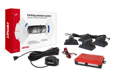 AMiO Parkeersensor 4 Zoemer zwart TRUCK 19mm