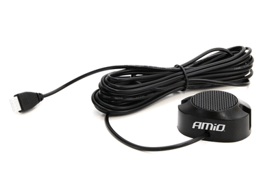 AMiO Parkeersensor Interieur Pieper 12V Achteruitrijden Alarm Pieper Zwart
