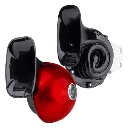 AMiO AMiO Premium Hoorn Harde Toeter/Claxon 115dB voor Auto 125mm 12V Rood Zwart (set) AMiO 5