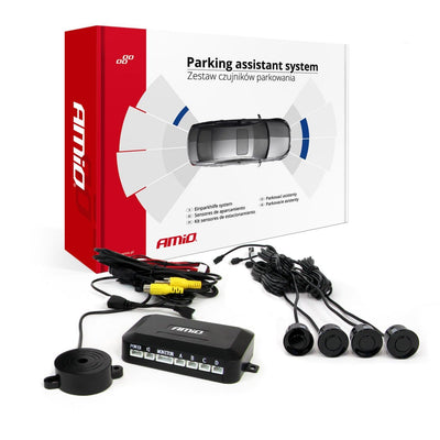 AMiO PS Parkeersensoren Set Zwart 22 mm - Multifunctionele Controlemodule