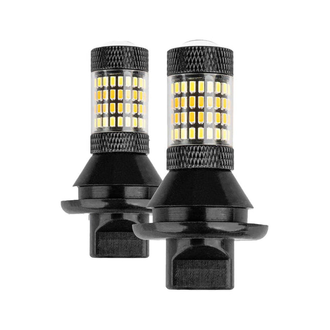 AMiO AMiO DRL 2in1 LED Dagrijverlichting Met Richtingaanwijzer - PY21W BAU15S Lampen Set Wit Oranje Canbus 12V AMiO 2