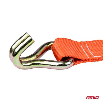 AMiO Ratchet Spanband 5000kg 50mm x 8m – Zware Lasten Vastzetten voor Transport en Industrie - VCTparts.nl