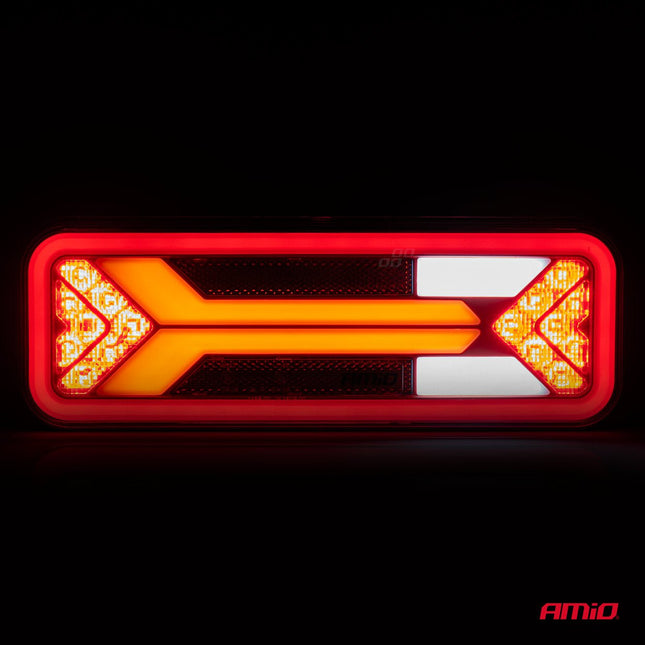 AMiO RCL - 09 - L Dynamische LED Achterlicht – Links Multifunctionele Vrachtwagenverlichting Aanhanger Bus Achterlamp - VCTparts.nl