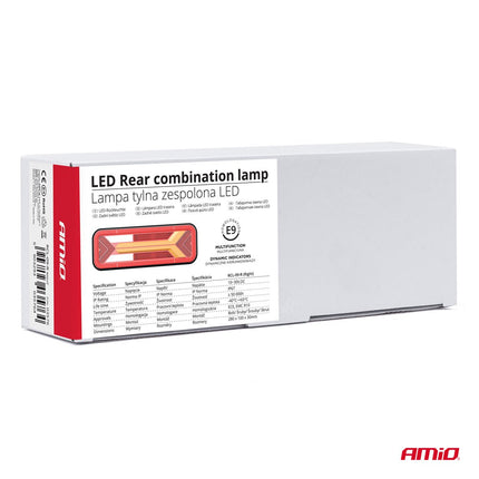 AMiO RCL - 09 - R Dynamische LED Achterlicht – Rechts Multifunctionele Vrachtwagenverlichting Aanhanger Bus Achterlamp - VCTparts.nl