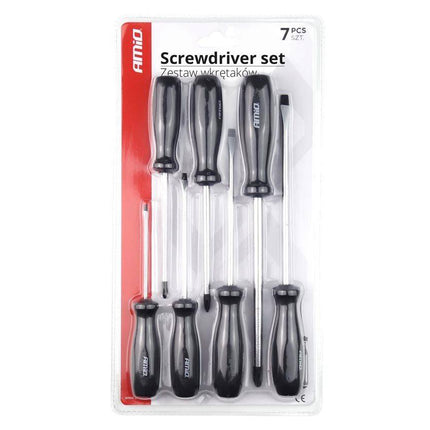 AMiO AMiO Schroevendraaier Set 7 Stuks Magnetische Kop zwart AMiO 2