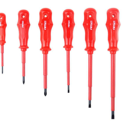 AMiO AMiO Schroevendraaier Set CR - V Staal 6 Stuks Magnetische Kop - Rood AMiO 1