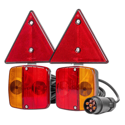 AMiO Set van Lampen met Driehoekige Reflectoren en Sterke Magneten 12V
