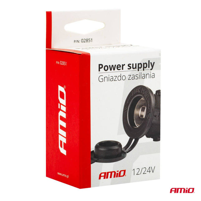 AMiO Sigarettenaansteker Voeding Inbouw - Doos 12V 24V Universeel Power Supply Mod - 01 - VCTparts.nl