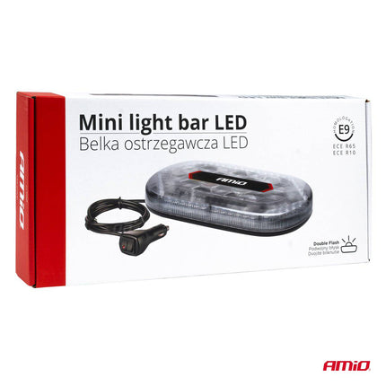 AMiO AMiO Stroboscoop Zwaailicht Hoge Intensiteit Magnetische Houder Mini Lichtbar / LED Bar WLB78 293x171mm R65 R10 48LED 12/24V IP56 Oranje AMiO 2