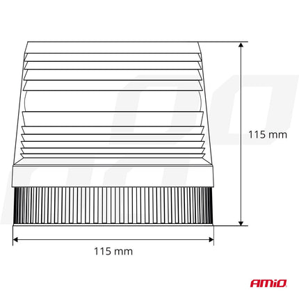 AMiO AMiO Stroboscoop Zwaailicht LED Stroboscopische lamp 24V Oranje AMiO 2
