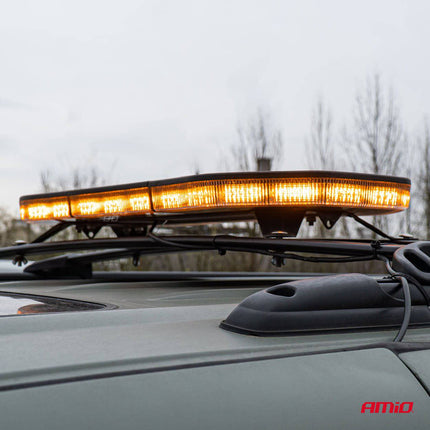 AMiO AMIO Stroboscoop Zwaailicht LED Waarschuwingslichtbar 156 LED 1168mm Oranje - Professionele Signaalverlichting met 51 Lichtfuncties AMiO 4