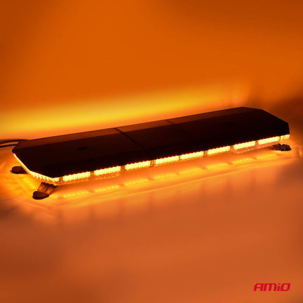 AMiO AMIO Stroboscoop Zwaailicht LED Waarschuwingslichtbar 156 LED 1168mm Oranje - Professionele Signaalverlichting met 51 Lichtfuncties AMiO 2