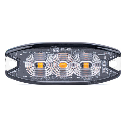AMiO AMiO Stroboscoop Zwaailicht Slanke Amber Grillmontage Flitslamp 3x3W LED R65 R10 12/24V IP67 Oranje AMiO 6