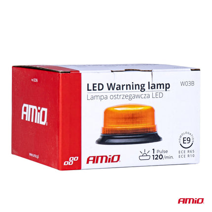 AMiO AMiO Stroboscoop Zwaailicht Waarschuwingslamp W03B 3BOLT 36LED 12/24V IP56 Oranje R65 R10 AMiO 2
