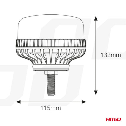 AMiO AMiO Stroboscoop Zwaailicht Waarschuwingslamp W03SB 36LED 12/24V IP56 Oranje R65 R10 AMiO 2