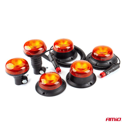 AMiO AMiO Stroboscoop Zwaailicht Waarschuwingslamp W21P 12/24V IP56 Oranje R65 R10 AMiO 6
