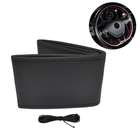 AMiO Stuurwiel Kunstleer Bekleding Hoes met Naald en Draad 38 - 39cm Zwart - VCTparts.nl